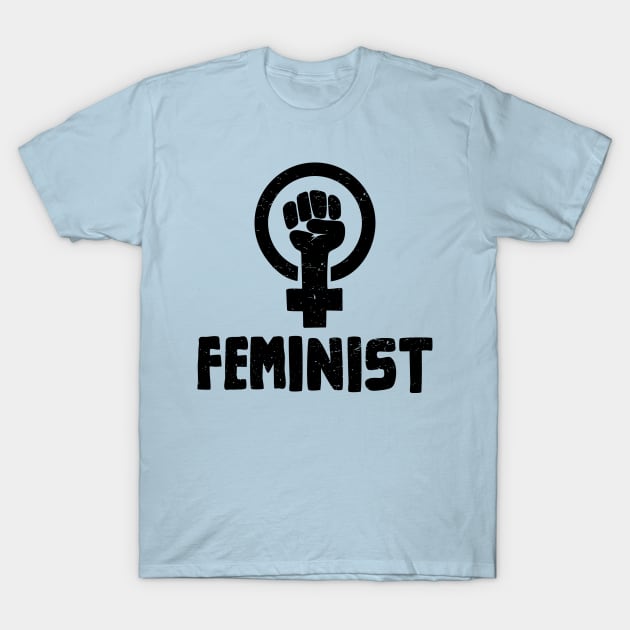 Raised Fist Feminist Shirt T-Shirt by FeministShirts